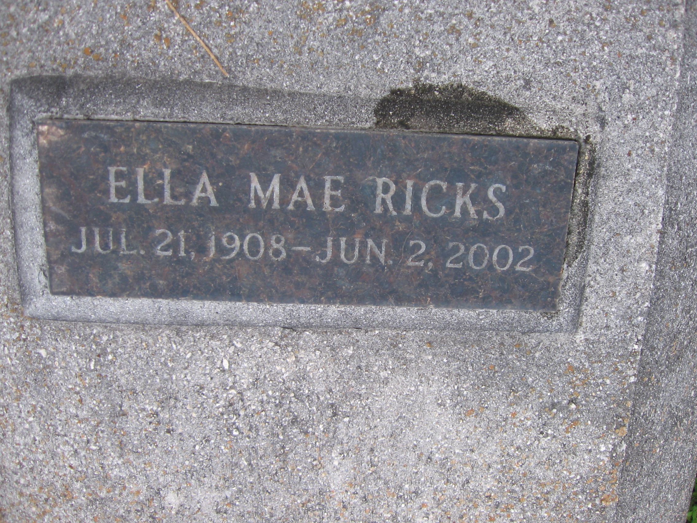 Ella Mae Ricks