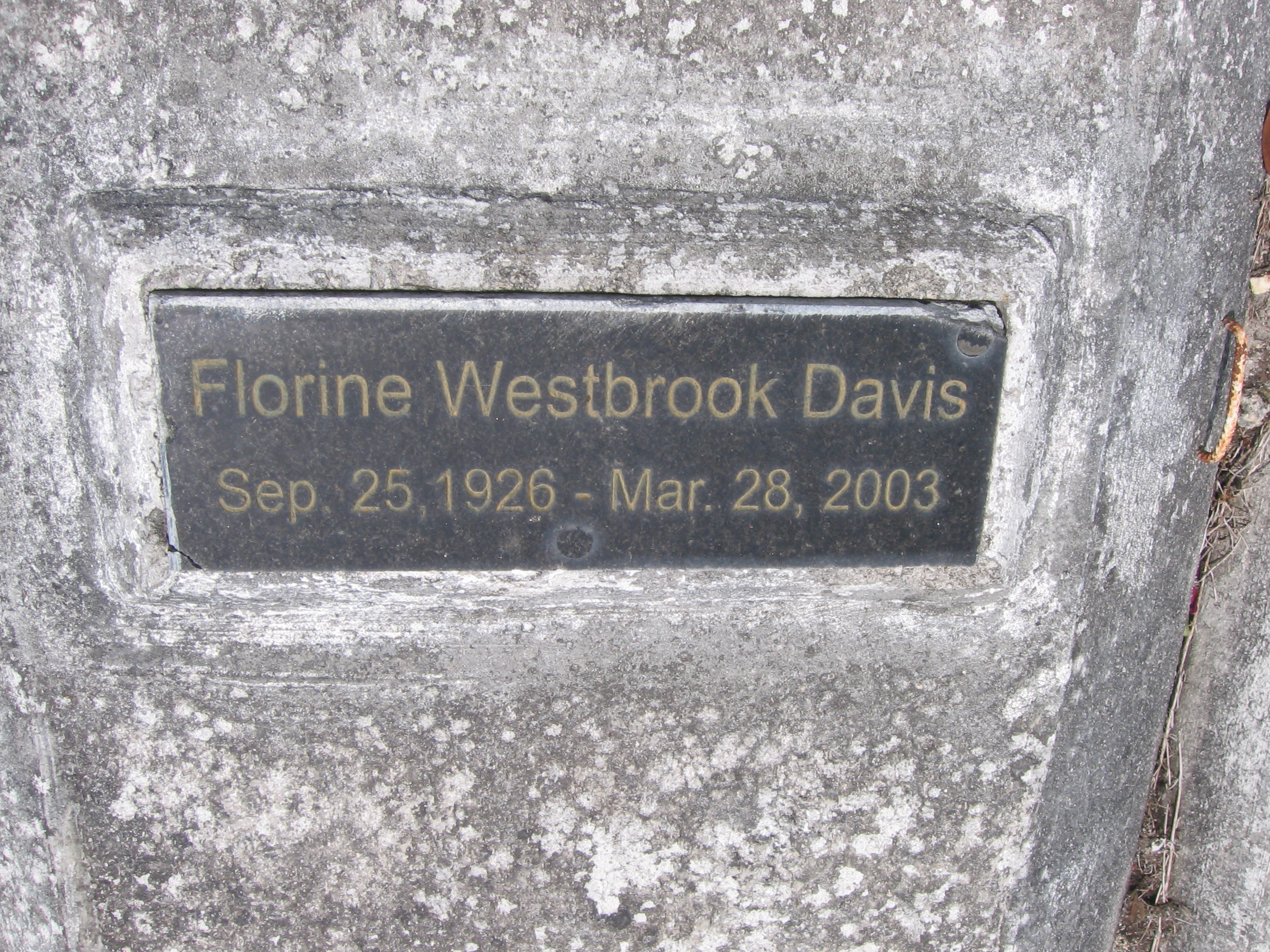 Florine Westbrook Davis