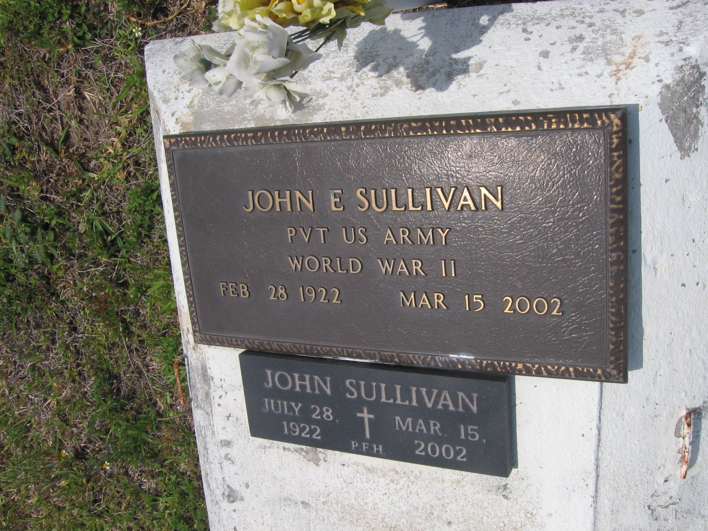 Pvt John E Sullivan