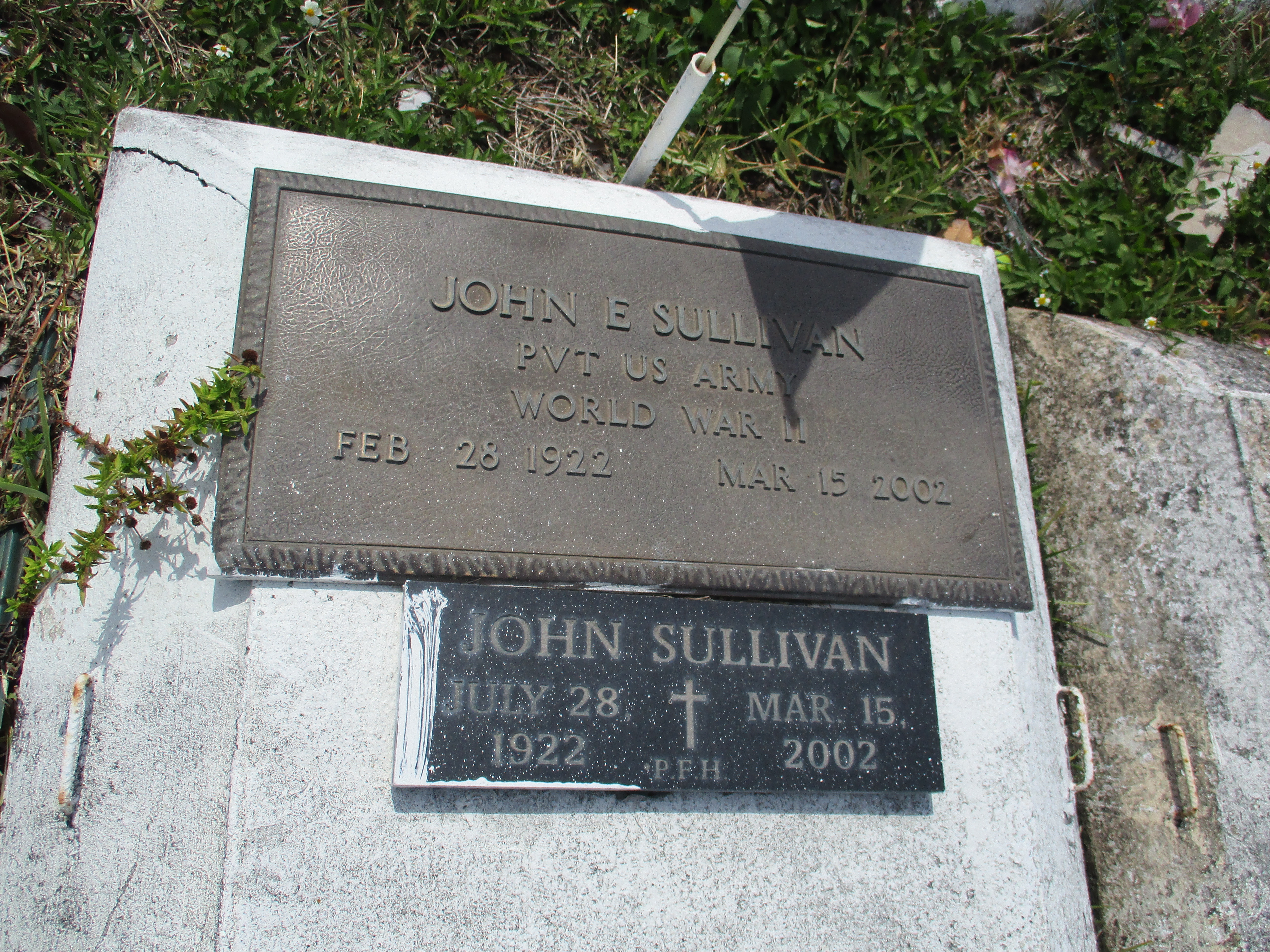 Pvt John E Sullivan